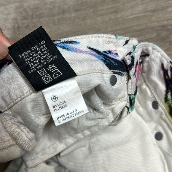 Big Star 1974 Remy Low Rise Fit Skinny Jeans Bird Print White Sz 24 - Picture 11 of 11